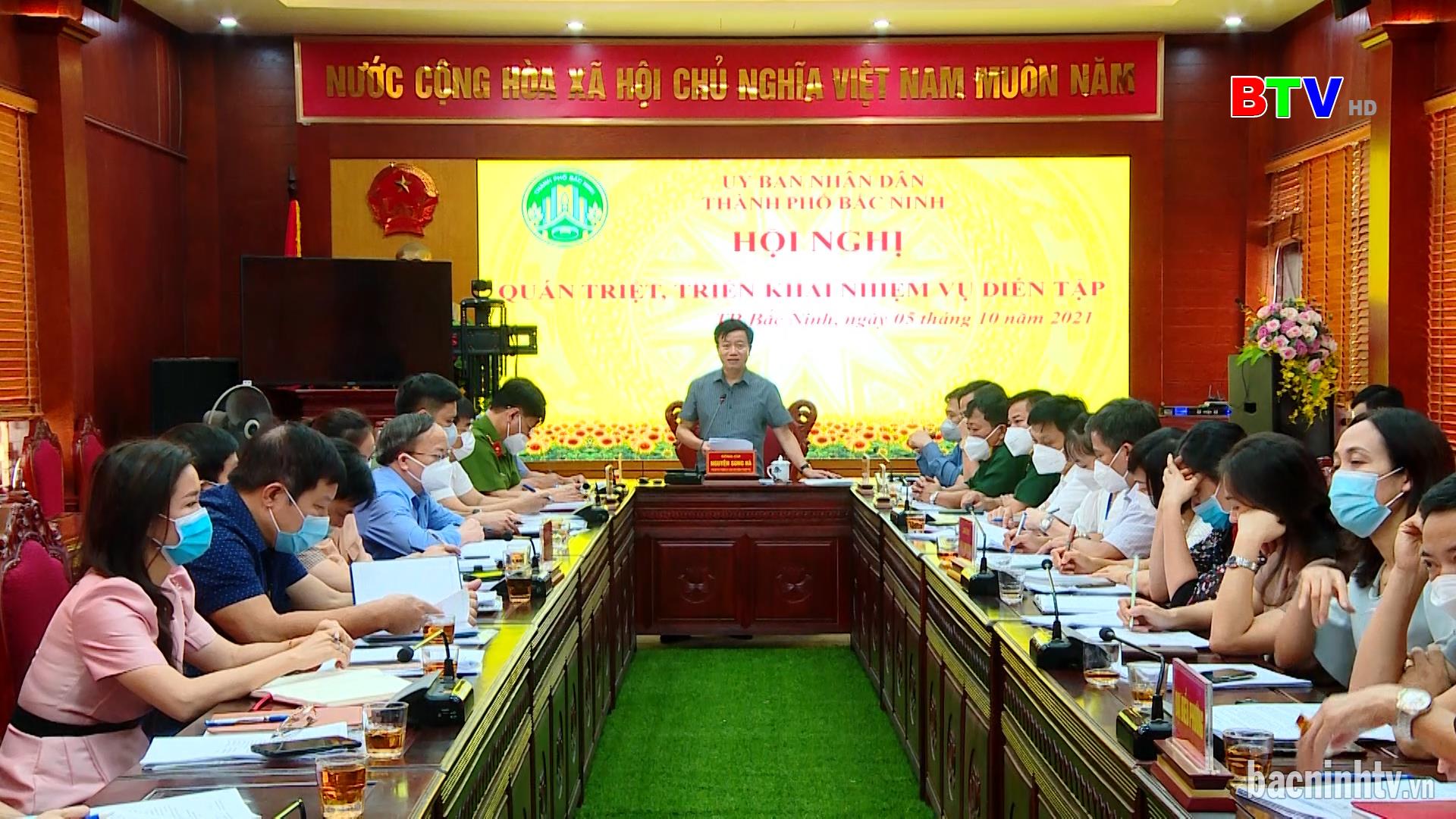 Thành phố Bắc Ninh quán triệt, triển khai nhiệm vụ diễn tập chiến đấu phòng thủ