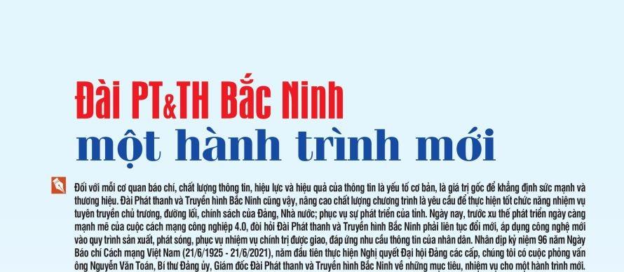 Đài Phát thanh và Truyền hình Bắc Ninh: một hành trình mới