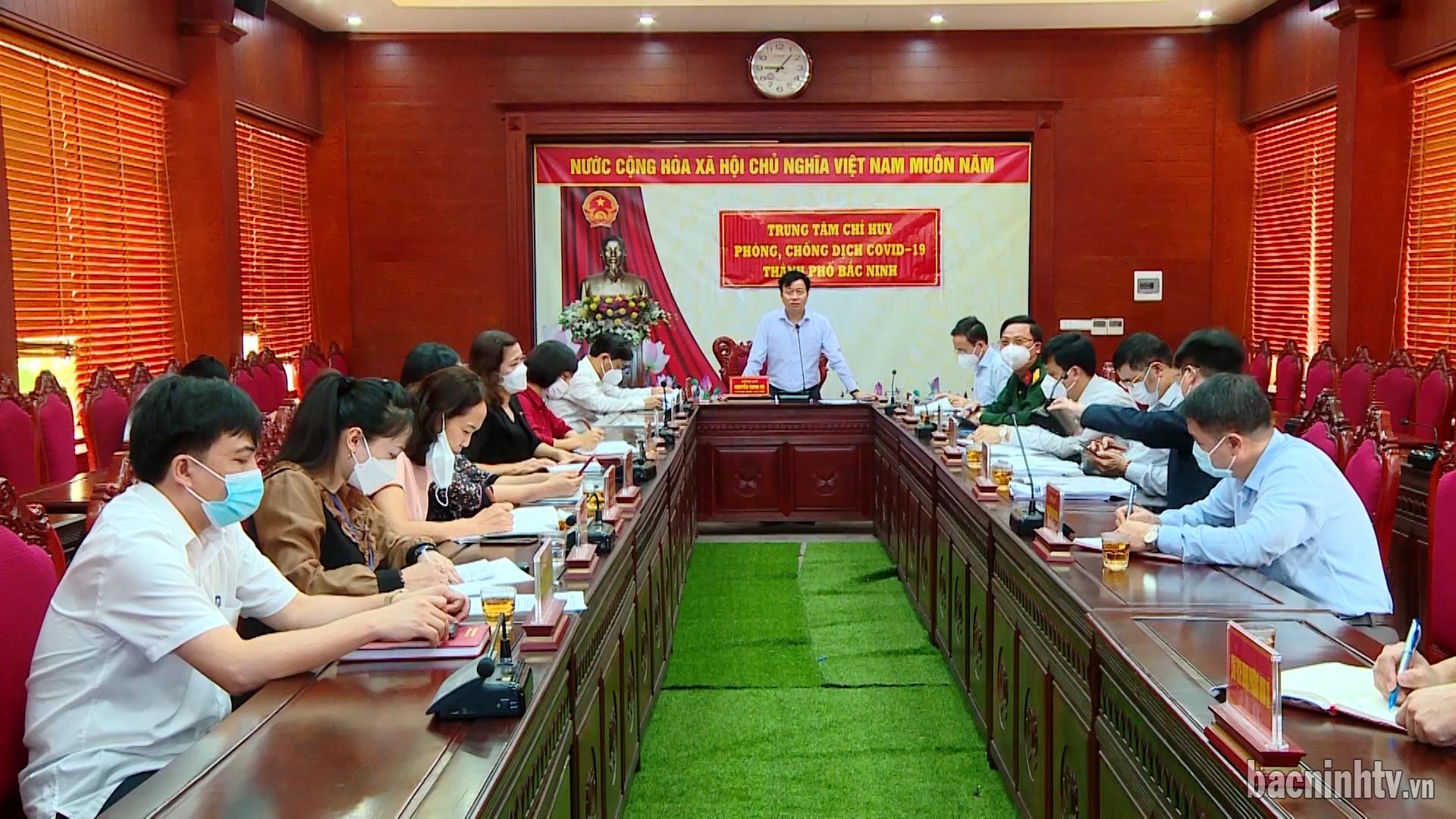 TP Bắc Ninh: Hội nghị trực tuyến về công tác phòng, chống dịch Covid - 19