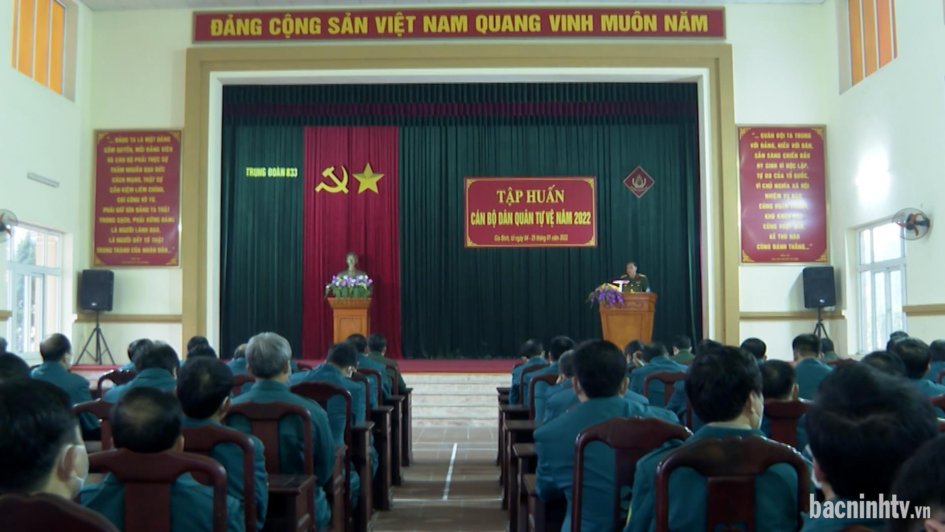 Bộ CHQS tỉnh khai mạc tập huấn cán bộ dân quân tự vệ năm 2022