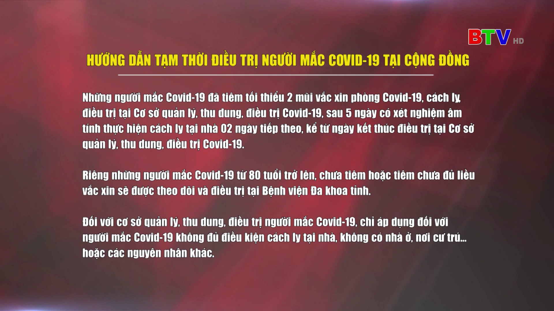 Hướng dẫn tạm thời điều trị người mắc Covid-19 tại cộng đồng
