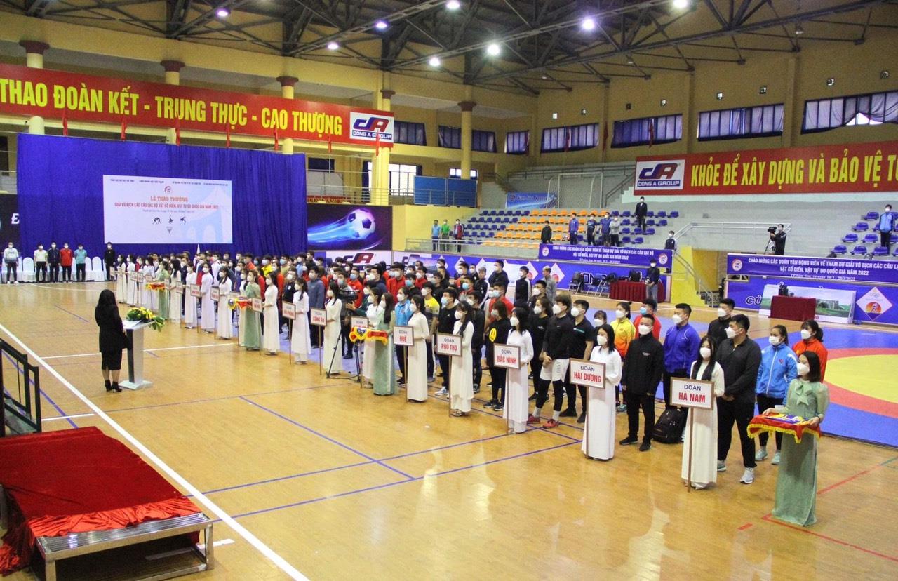 Bắc Ninh giành 5 Huy chương tại Giải Vô địch các CLB vật cổ điển, vật tự do quốc gia năm 2022