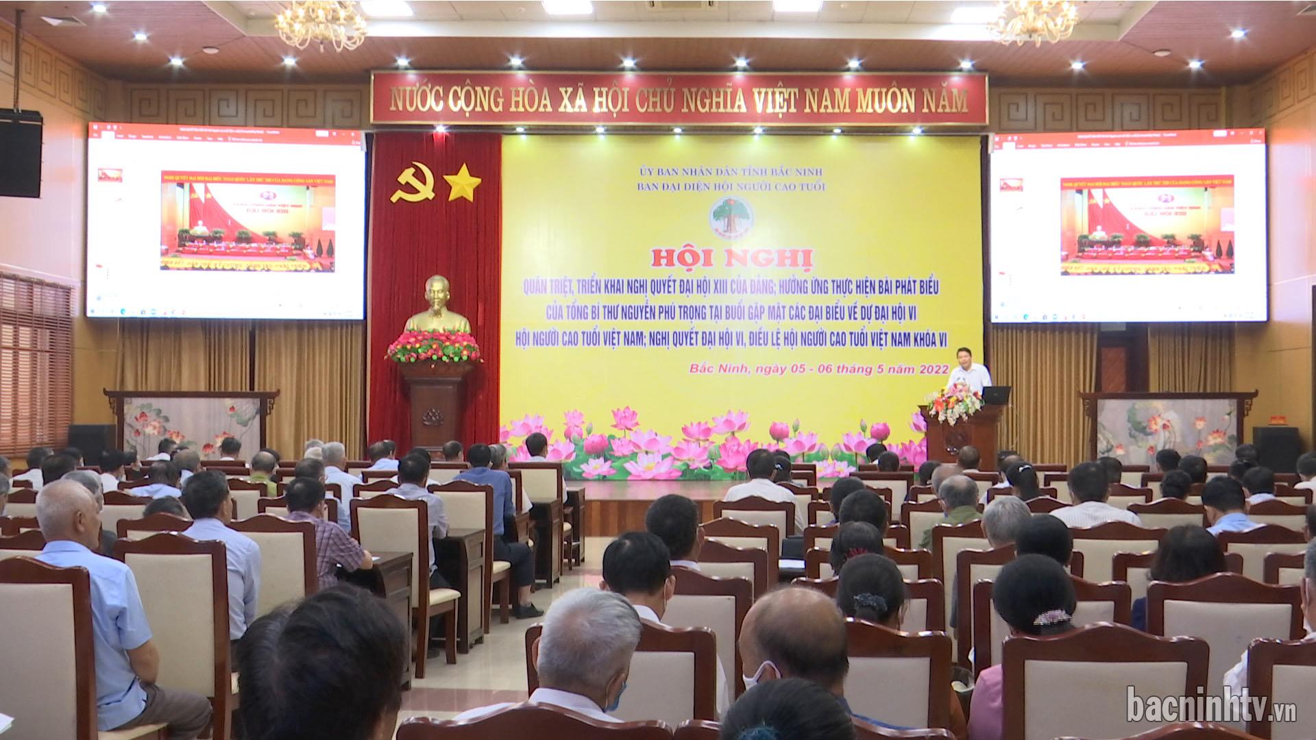 Gần 300 cán bộ Hội Người cao tuổi được quán triệt, triển khai Nghị quyết Đại hội XIII của Đảng