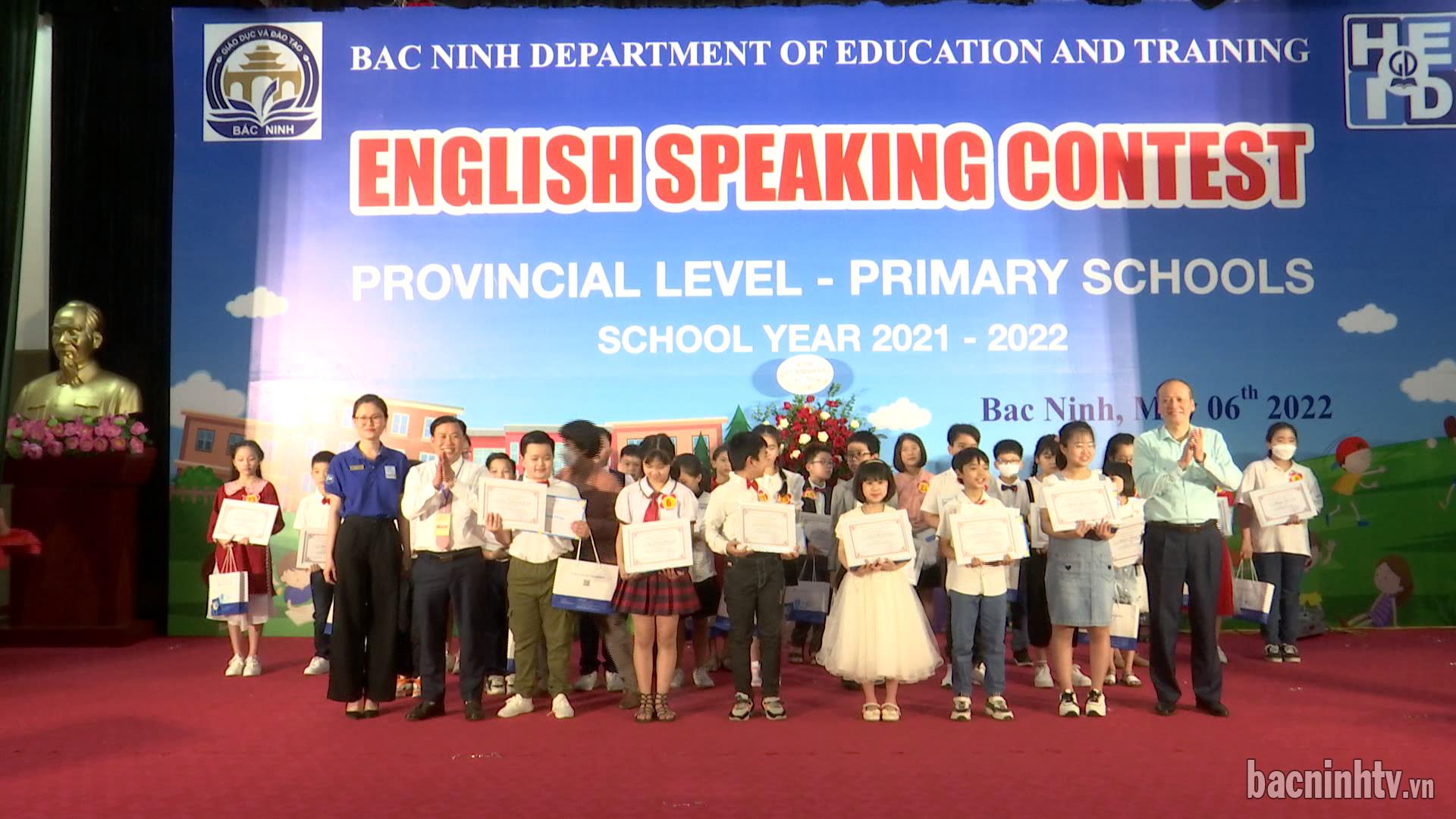 Hội thi nói giỏi Tiếng Anh cấp Tiểu học năm 2022