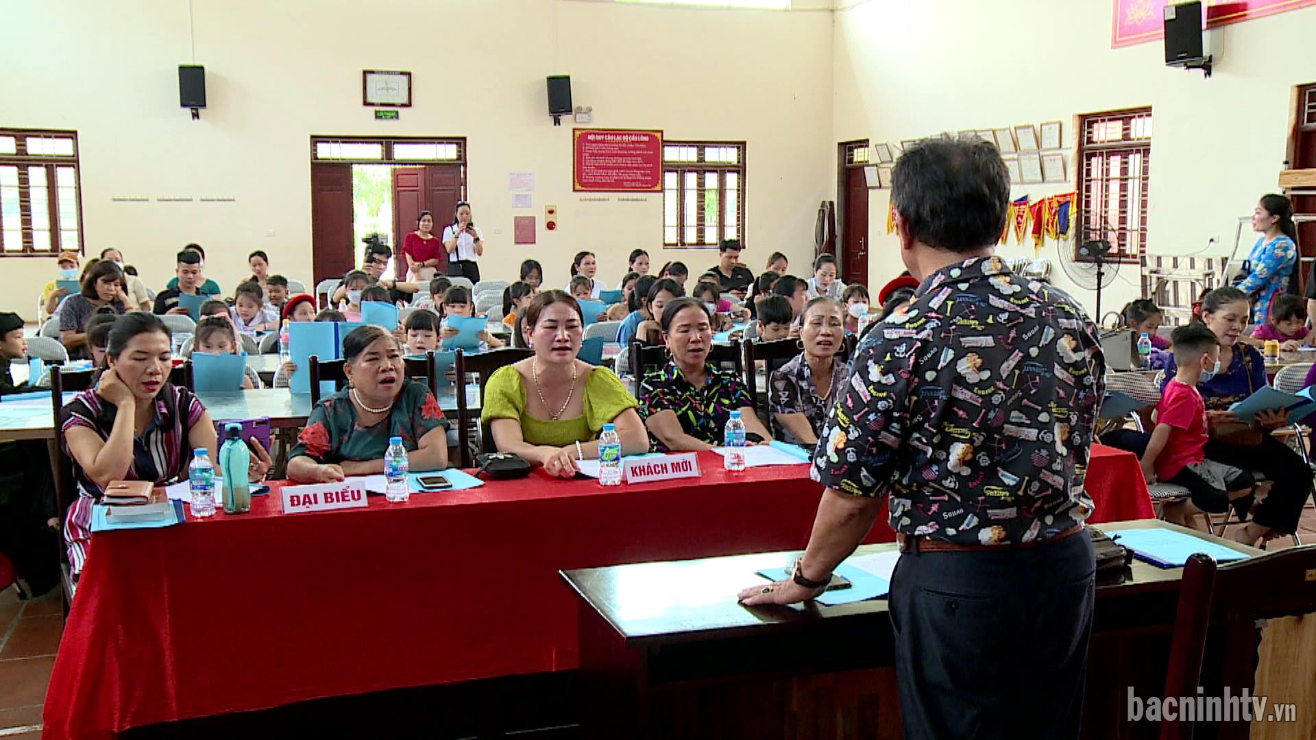 Trung tâm Văn hóa tỉnh khai giảng lớp học hát Dân ca Quan họ Bắc Ninh tại huyện Tiên Du