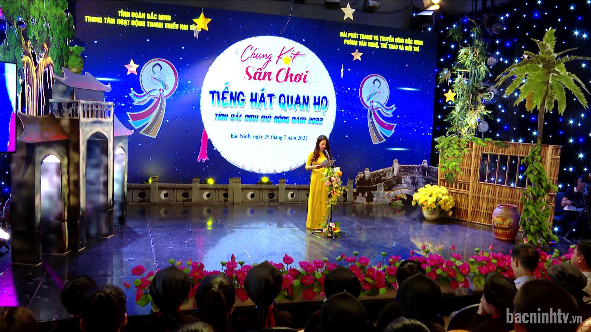Chung kết sân chơi “Tiếng hát Quan họ-Tiếng hát Họa Mi” tỉnh Bắc Ninh mở rộng năm 2022