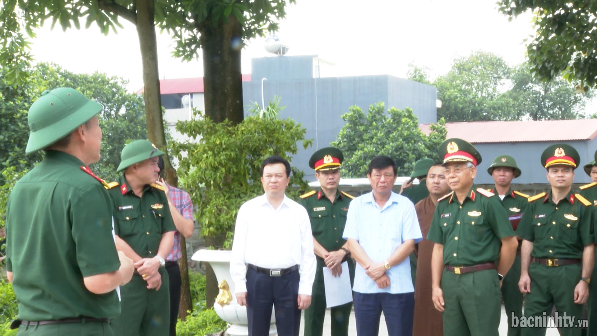 Quân khu 1 khảo sát nội dung thực binh hậu cần trong diễn tập khu vực phòng thủ tỉnh năm 2022