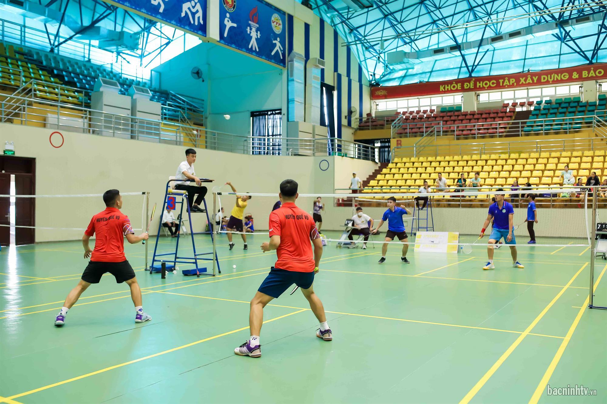 Những hình ảnh đầu tiên tại giải cầu lông mở rộng, cây vợt xuất sắc các nhóm tuổi, Cúp Truyền hình Bắc Ninh lần thứ VI, năm 2022