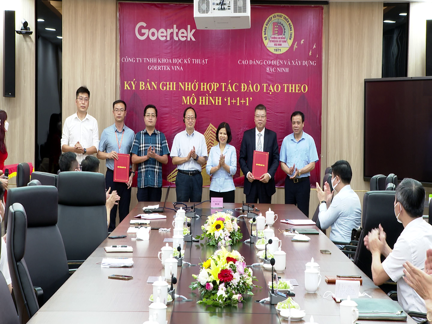 Chủ tịch UBND tỉnh dự lễ ký kết hợp tác đào tạo tại Công ty TNHH GOERTEK VINA