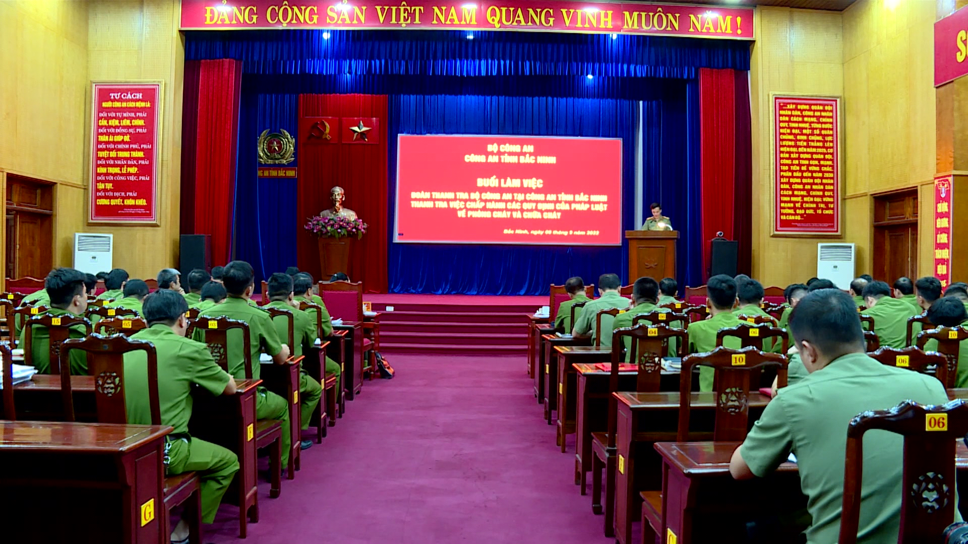 Bộ Công an thanh tra về công tác PCCC tại Bắc Ninh