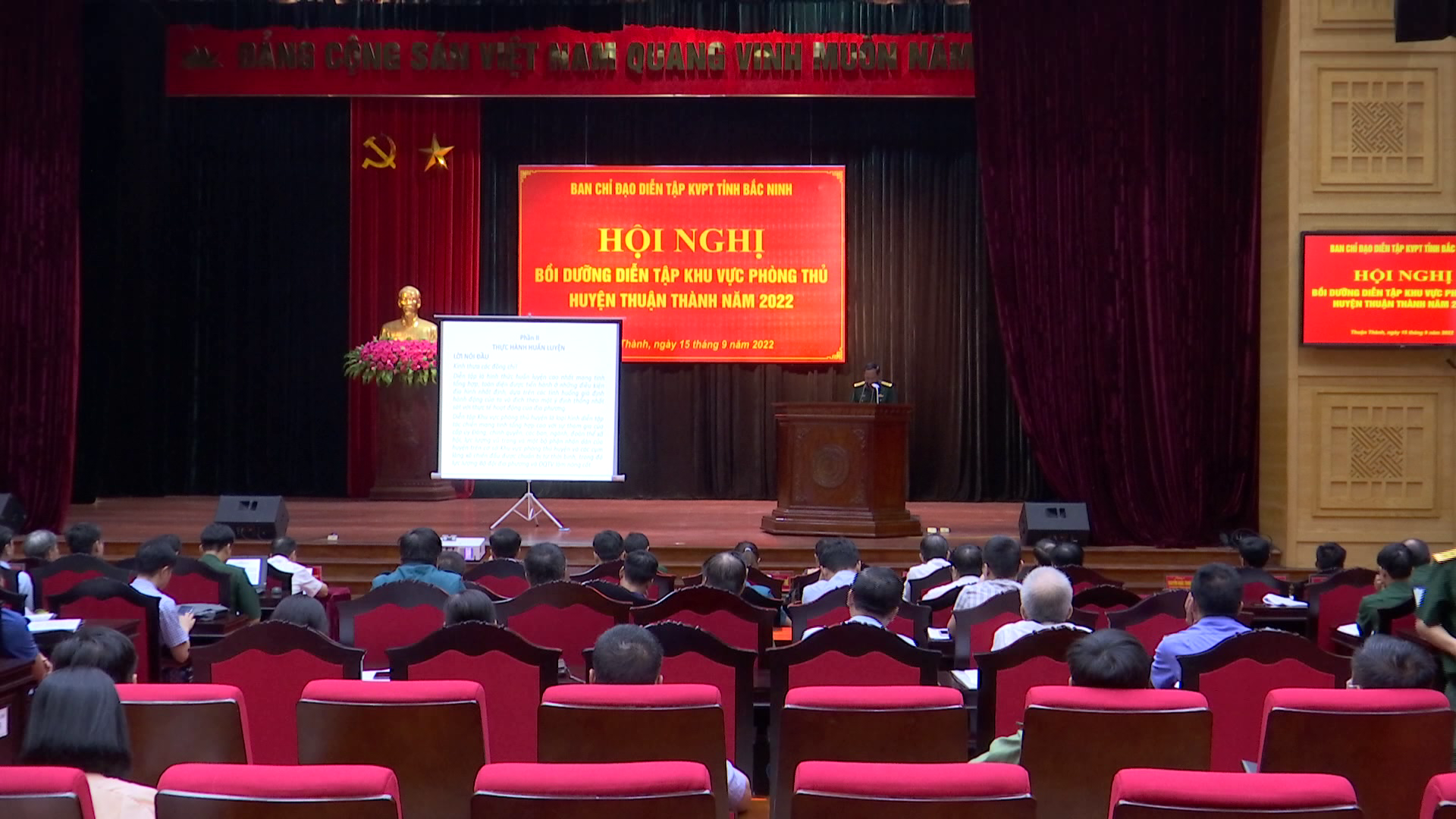 Bồi dưỡng kiến thức khu vực phòng thủ tỉnh Bắc Ninh năm 2022