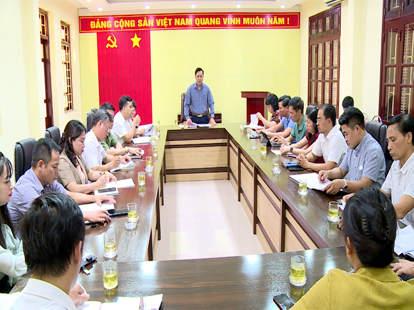 Họp Ban Tổ chức địa phương Giải Bóng chuyền nữ Cup LienVietPost Bank