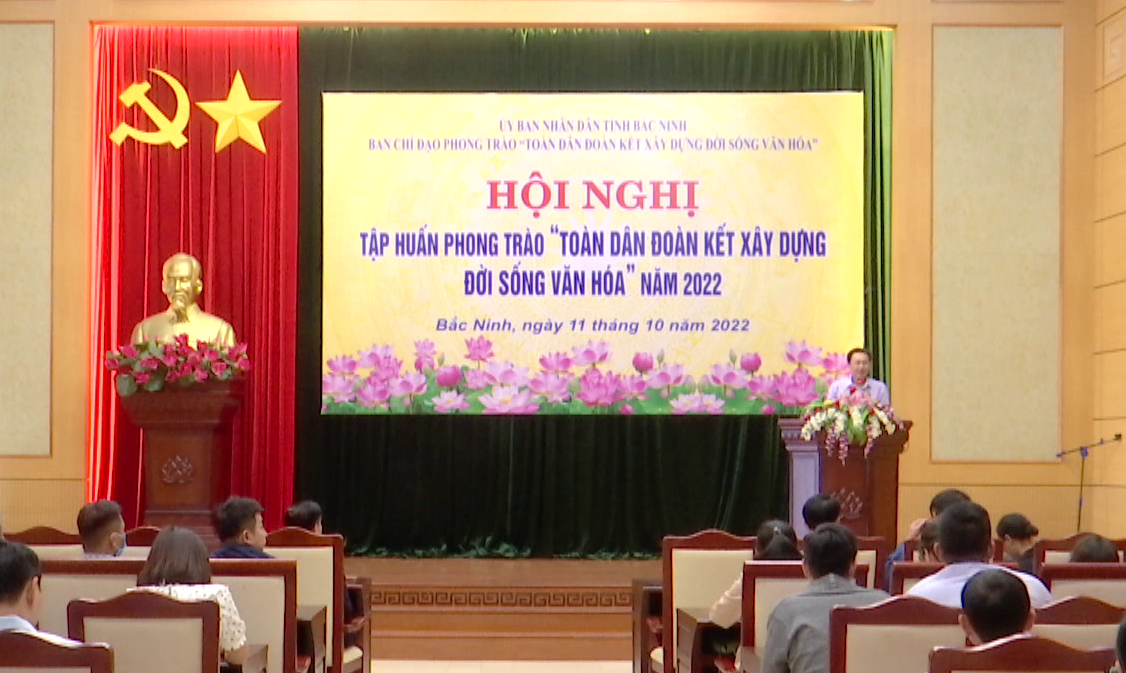 Tập huấn công tác phong trào xây dựng đời sống văn hóa