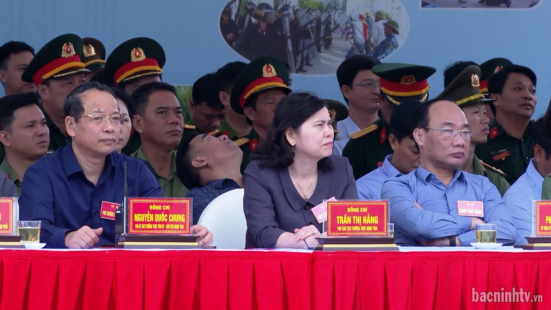 Diễn tập KVPT thành phố Từ Sơn thực binh thiết quân luật và xử lý tình huống A2
