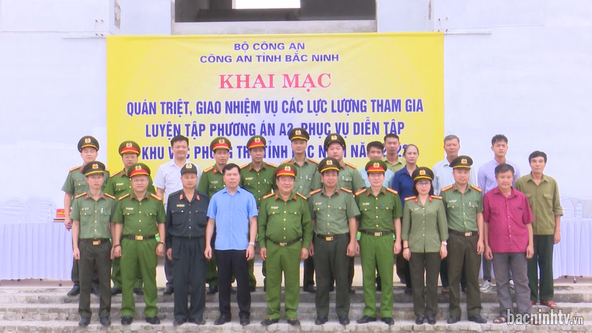 Thuận Thành quán triệt, triển khai nhiệm vụ diễn tập tình huống A2 