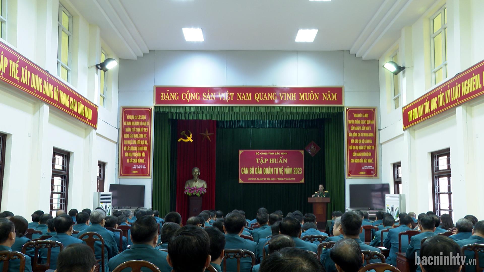 Khai mạc tập huấn cán bộ Dân quân tự vệ năm 2023