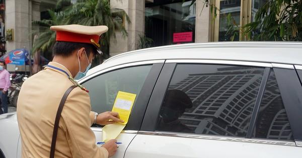 Xử phạt “nguội” các phương tiện dừng, đỗ không đúng quy định