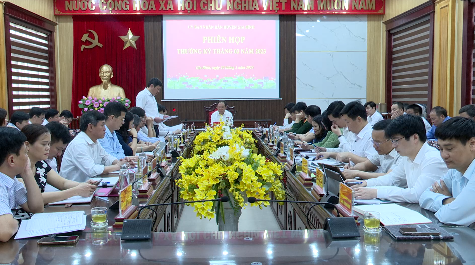 Gia Bình đánh giá tình hình phát triển KT-XH quý I/2023        