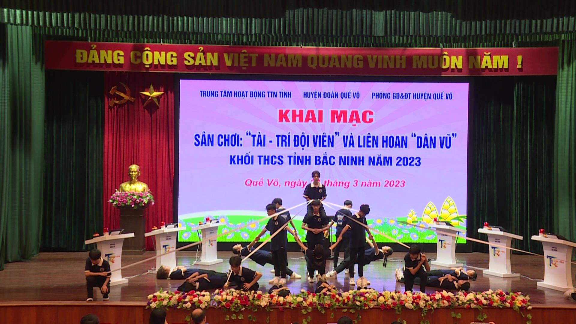 Sân chơi “Tài-Trí Đội viên” và Liên hoan dân vũ tỉnh Bắc Ninh 2023 