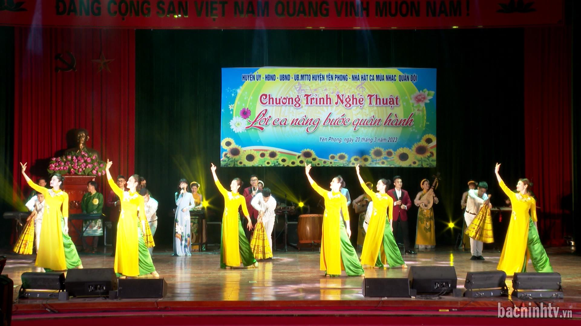 Biểu diễn nghệ thuật phục vụ nhân dân và cán bộ, chiến sỹ LLVT