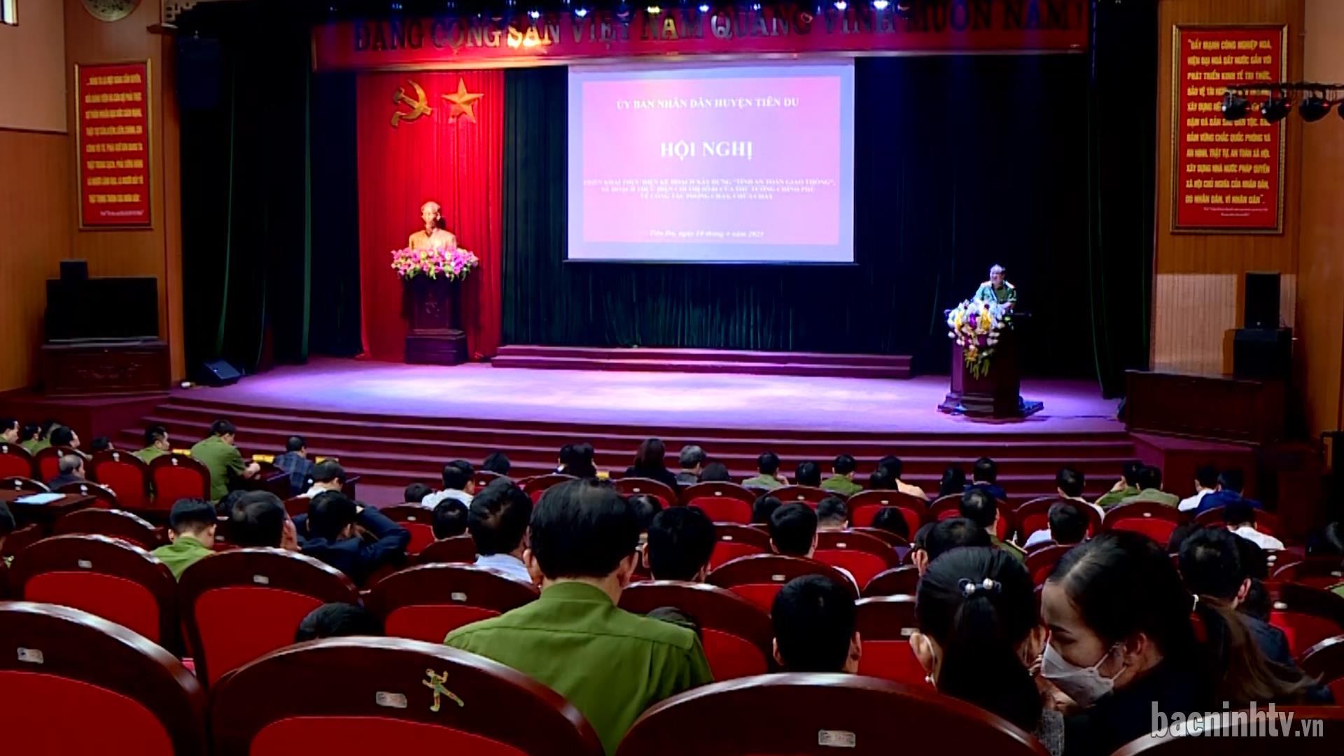 Tiên Du triển khai kế hoạch xây dựng tỉnh an toàn giao thông