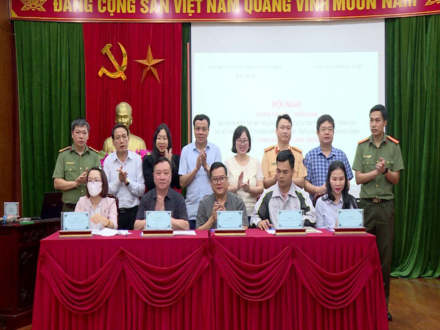 Triển khai xây dựng "Tỉnh an toàn giao thông" tới các doanh nghiệp trong các khu công nghiệp