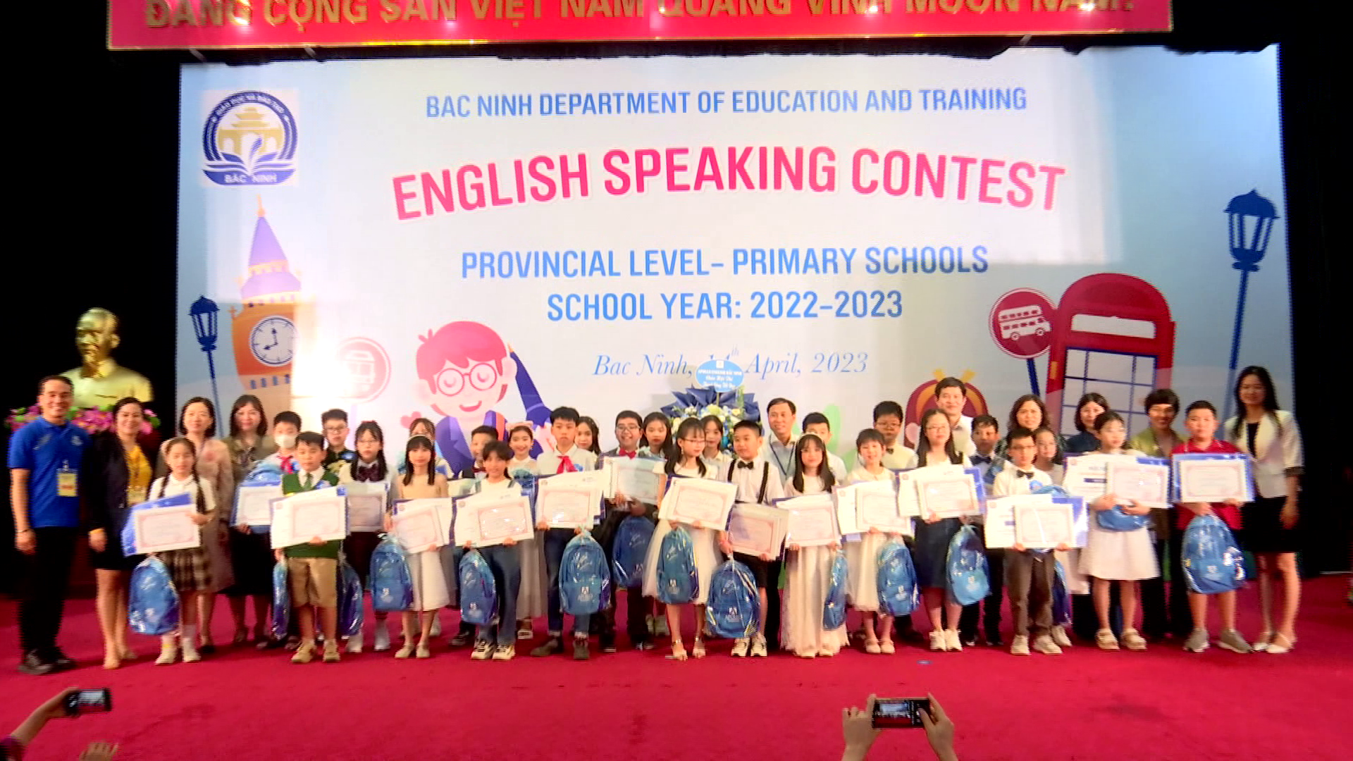 27 thí sinh tham dự Hội thi nói giỏi tiếng Anh cấp Tiểu học năm 2023