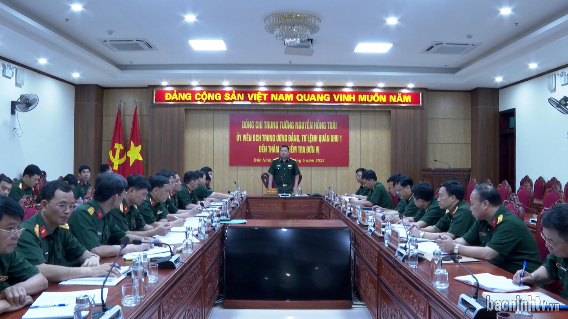Quân khu 1 kiểm tra kết quả thực hiện nhiệm vụ Quân sự - Quốc phòng địa phương tại Bắc Ninh