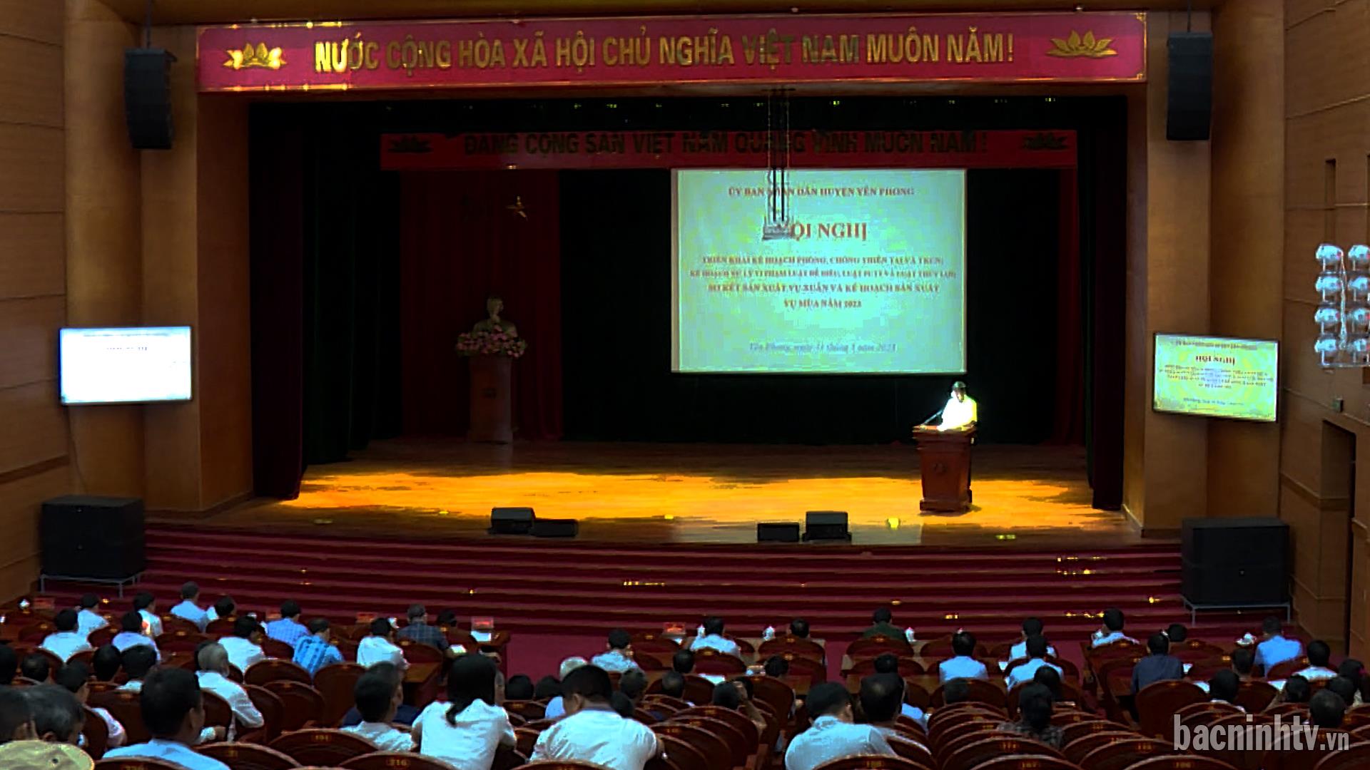 Yên Phong triển khai Kế hoạch phòng chống thiên tai và tìm kiếm cứu nạn            