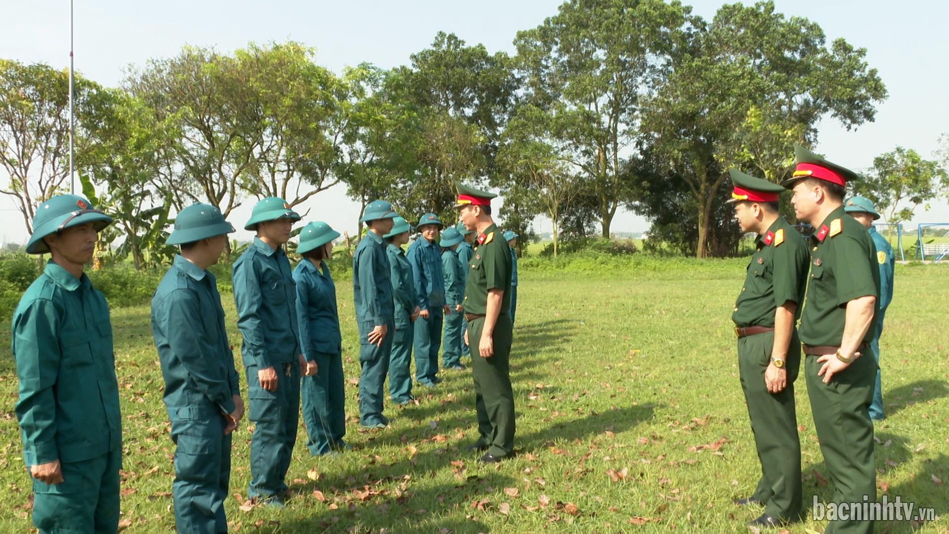 Bộ CHQS tỉnh kiểm tra công tác huấn luyện dân quân tự vệ