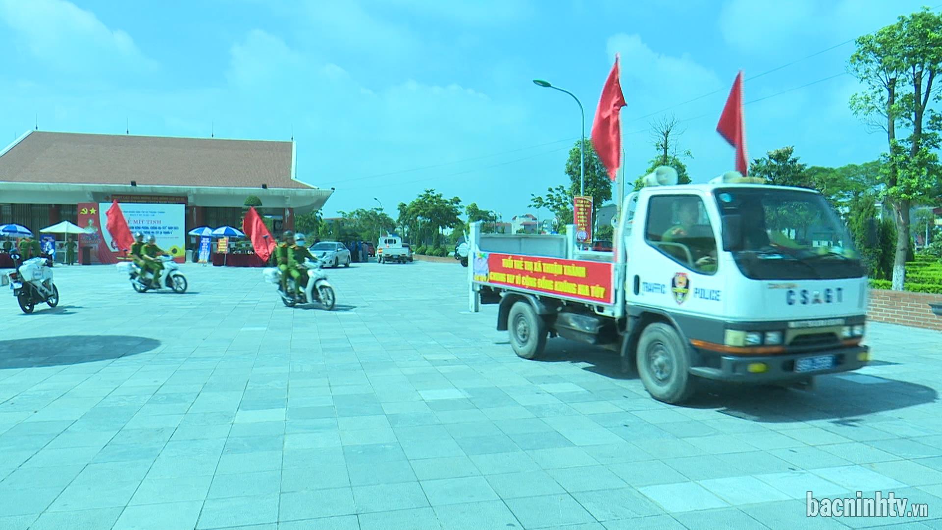 Thuận Thành ra quân Tháng hành động phòng, chống ma túy 2023