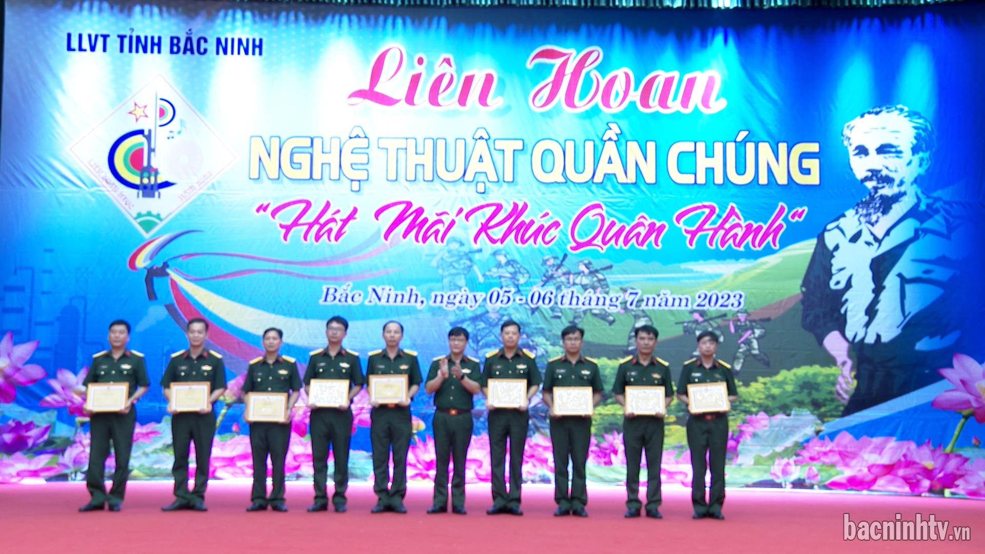Bế mạc Liên hoan nghệ thuật quần chúng lực lượng vũ trang tỉnh           