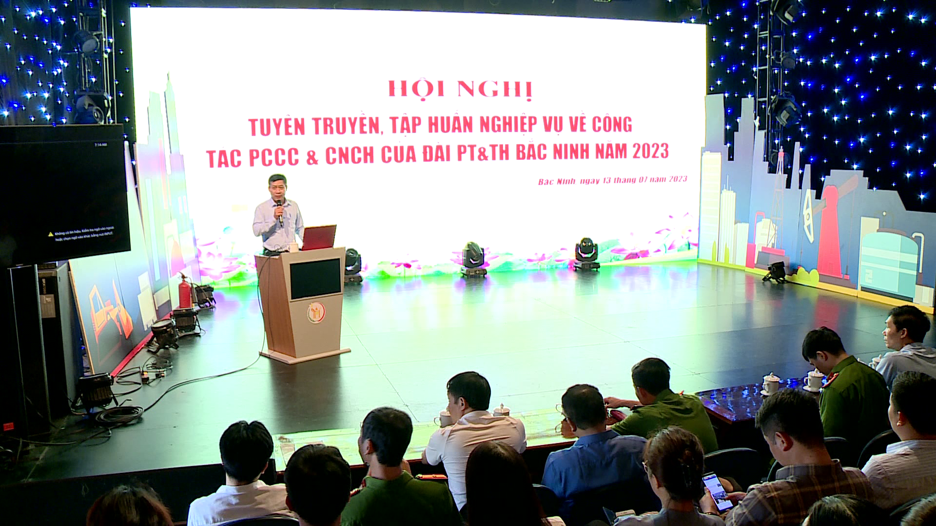 Đài PT&TH Bắc Ninh tập huấn công tác PCCC&CNCH