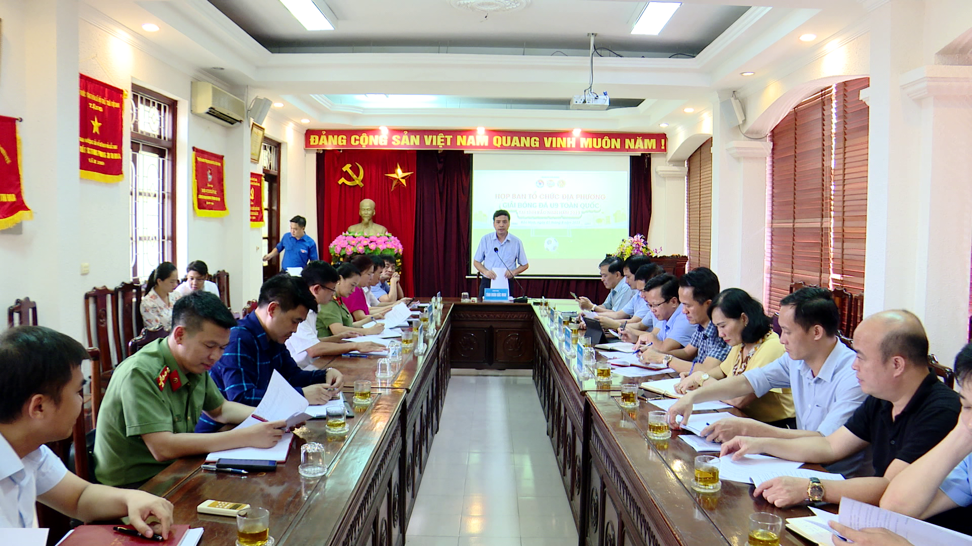 Họp Ban tổ chức địa phương giải bóng đá U9 toàn quốc Toyota Cup 2023