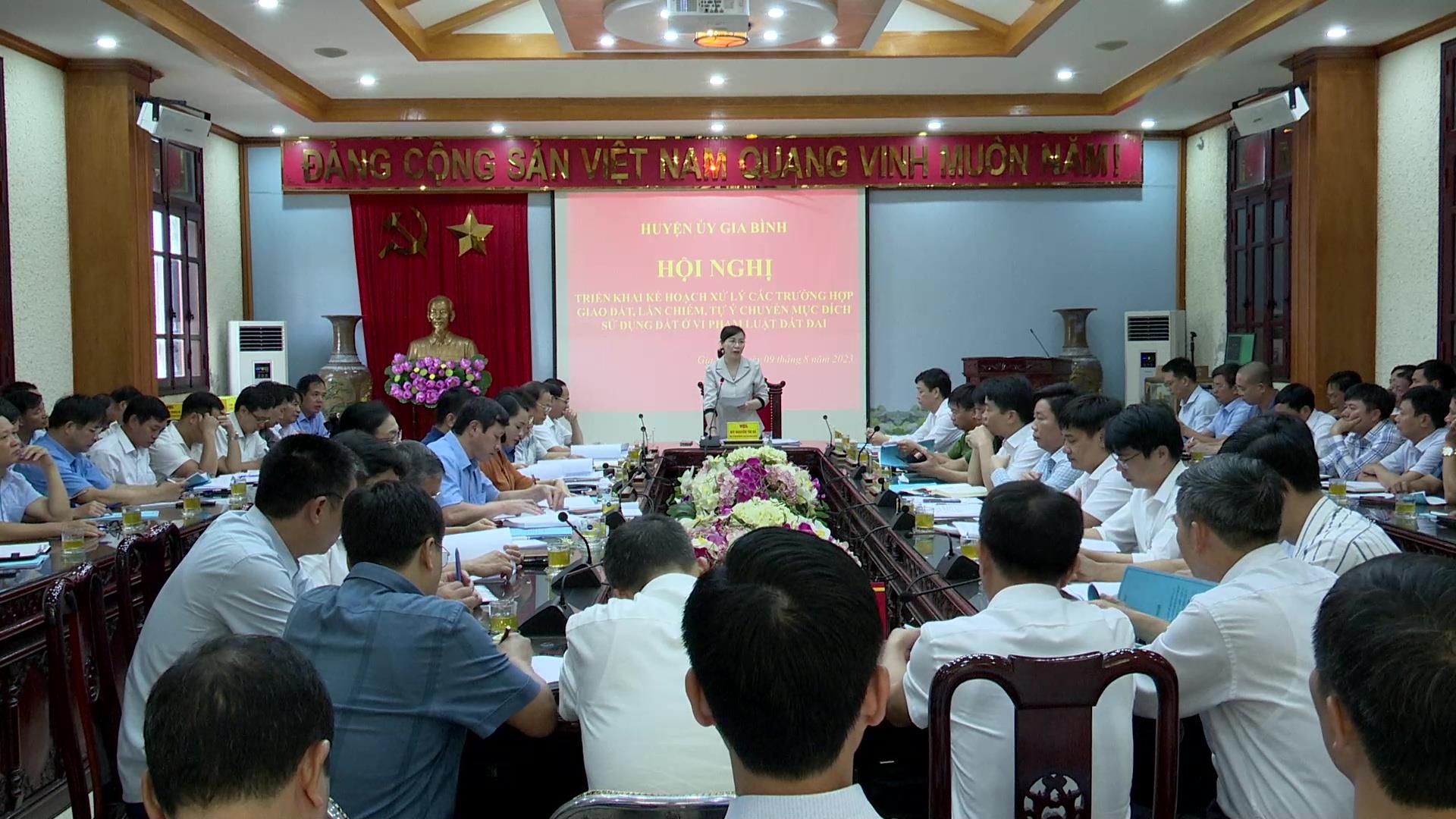Gia Bình triển khai xử lý các trường hợp giao đất trái thẩm quyền
