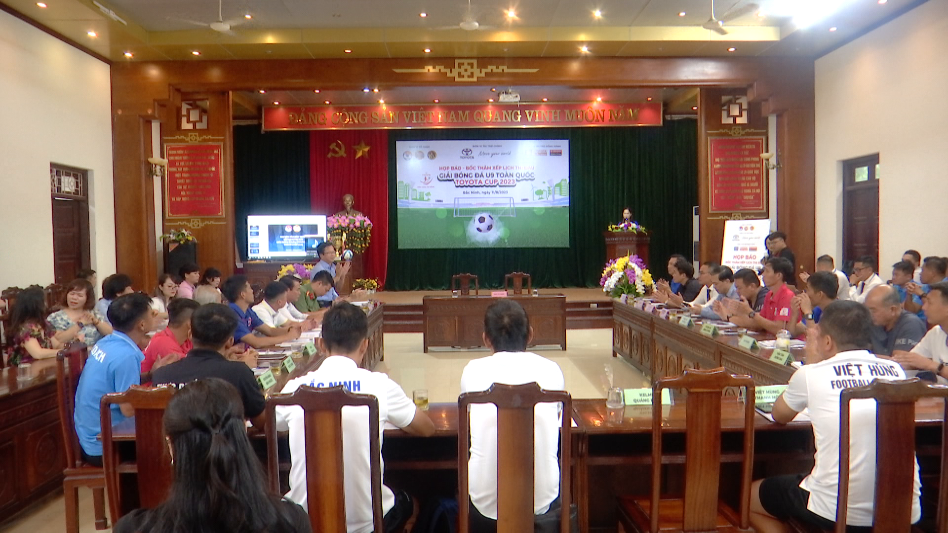 Họp báo Giải bóng đã U9 toàn quốc Toyota Cup 2023