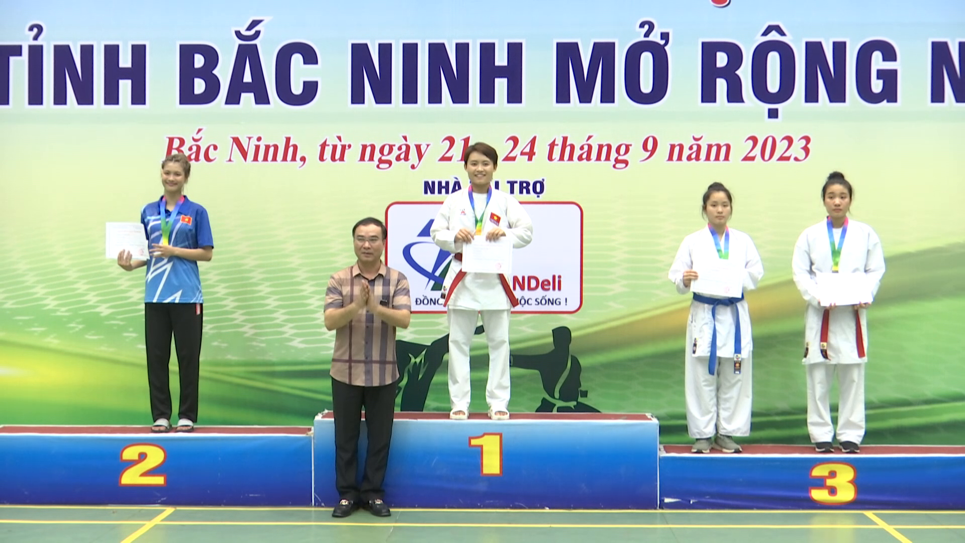 Bắc Ninh xếp thứ Nhất toàn đoàn Giải vô địch Karate mở rộng 2023