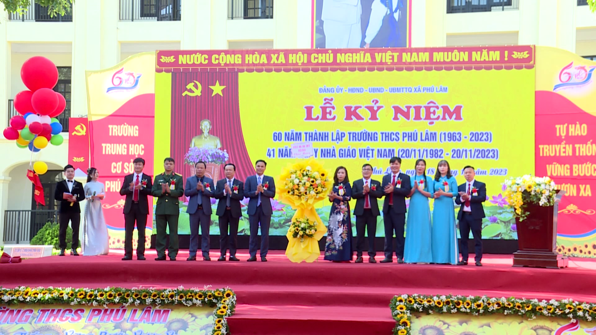 Lễ kỷ niệm 60 năm thành lập Trường THCS Phú Lâm