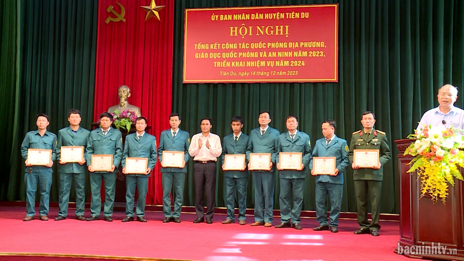 Tiên Du tổng kết công tác quốc phòng địa phương năm 2023