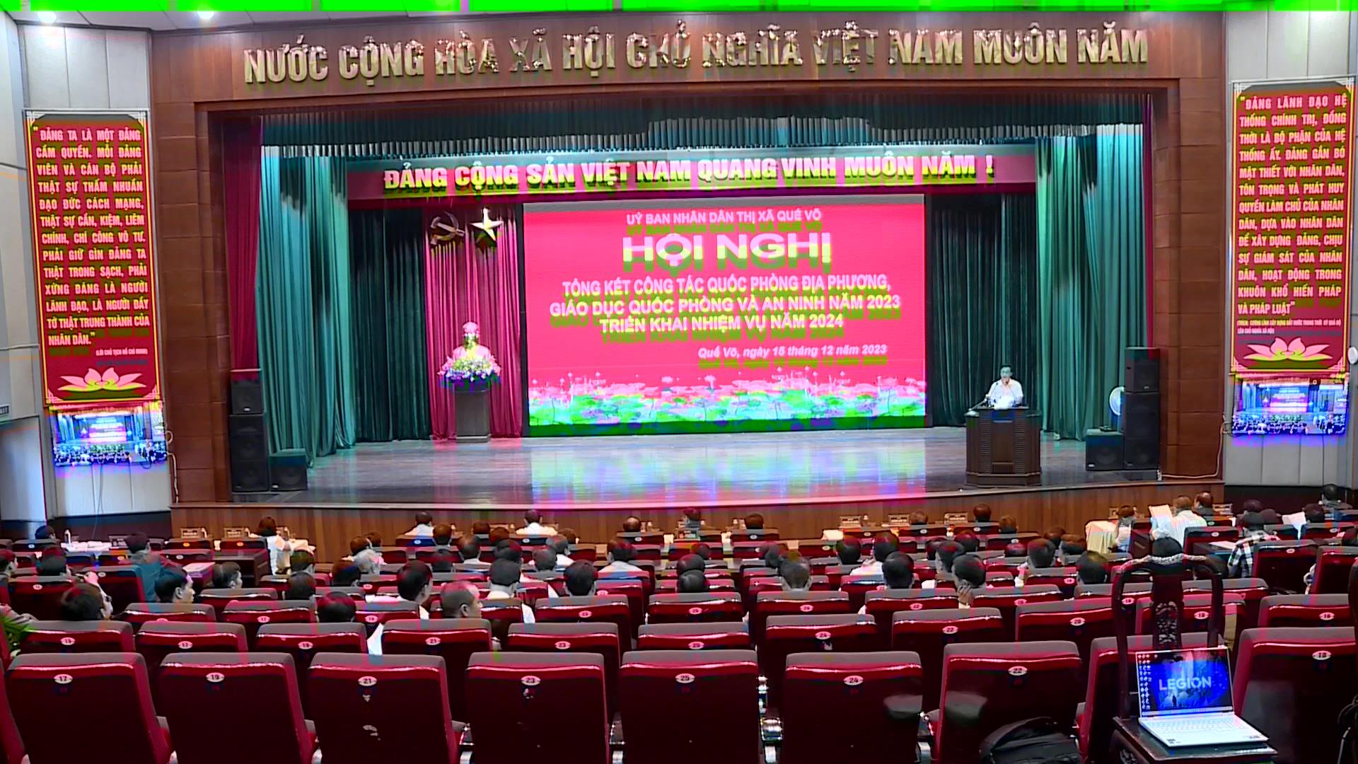 Quế Võ triển khai nhiệm vụ công tác quốc phòng địa phương
