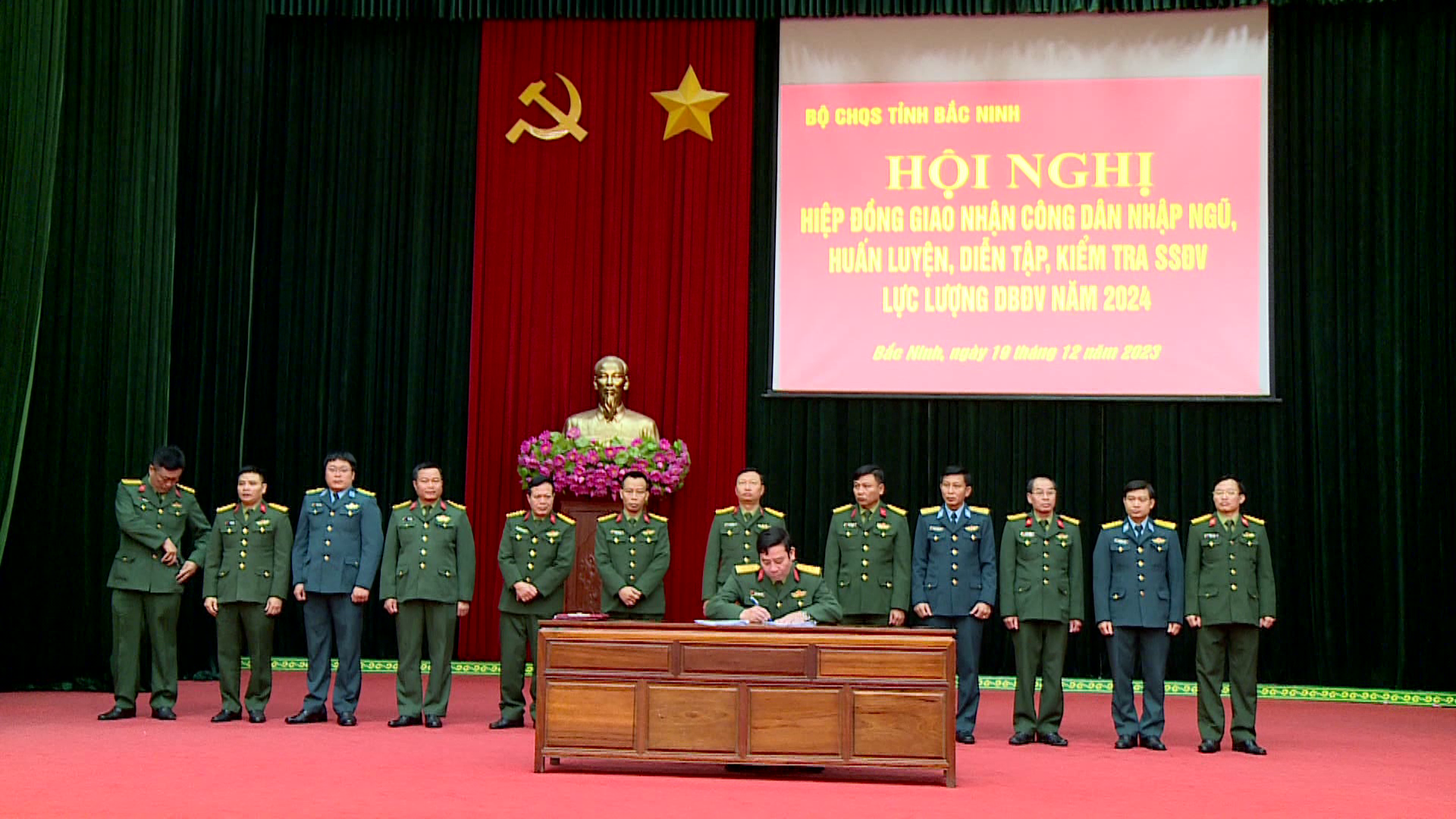 Hiệp đồng giao nhận công dân nhập ngũ năm 2024