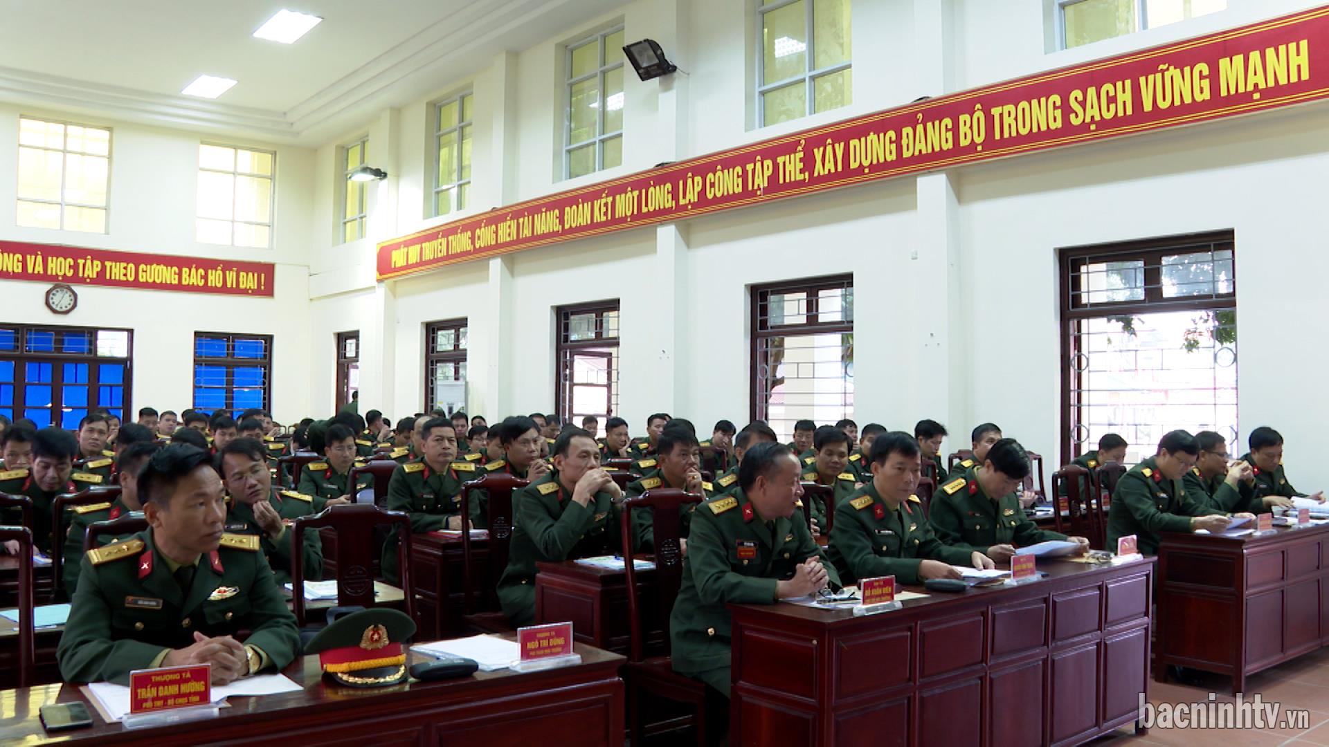 Bộ CHQS tỉnh tập huấn cán bộ năm 2024