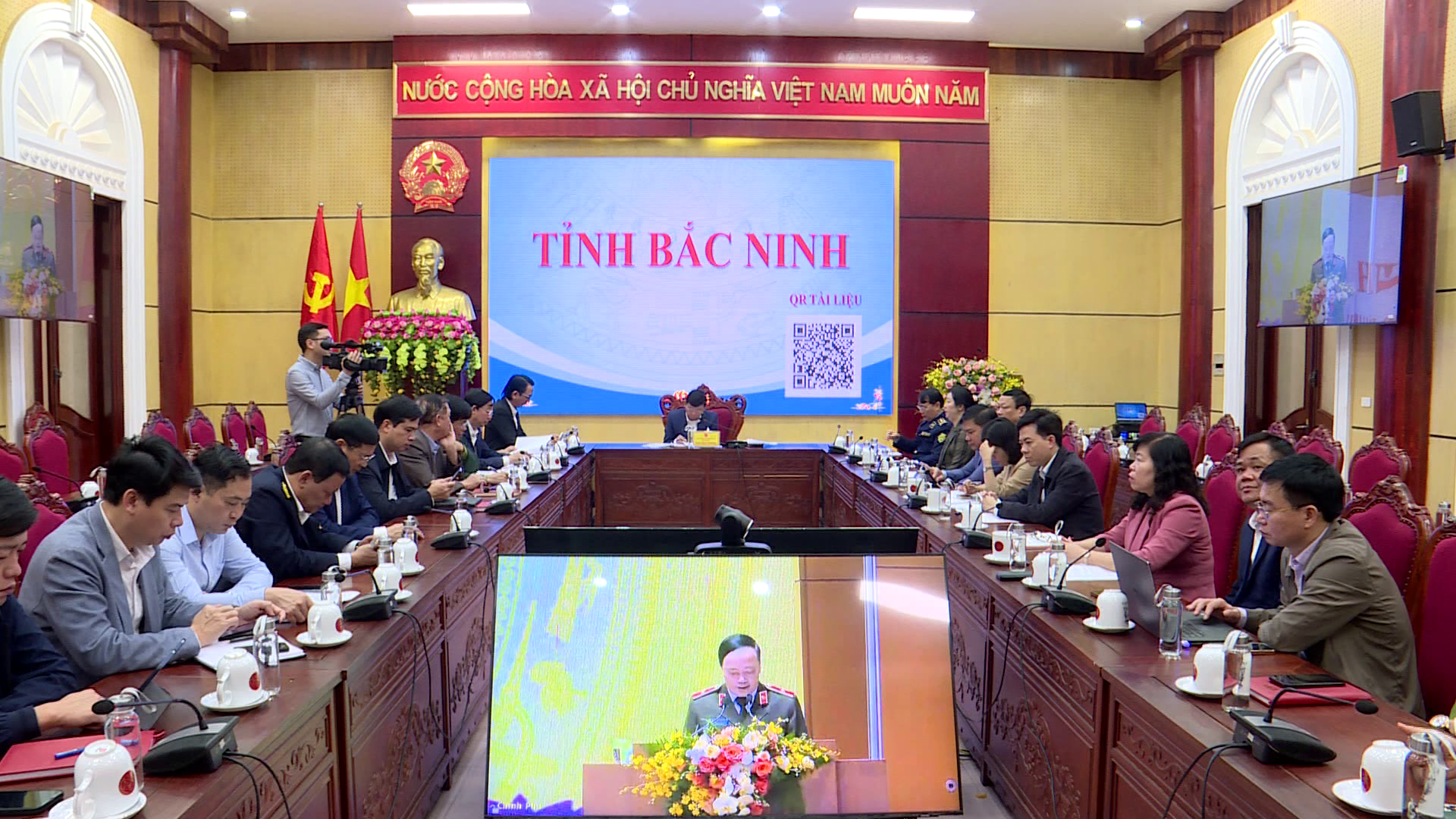 Hội nghị trực tuyến tăng cường phòng, chống tội phạm và buôn lậu, gian lận thương mại