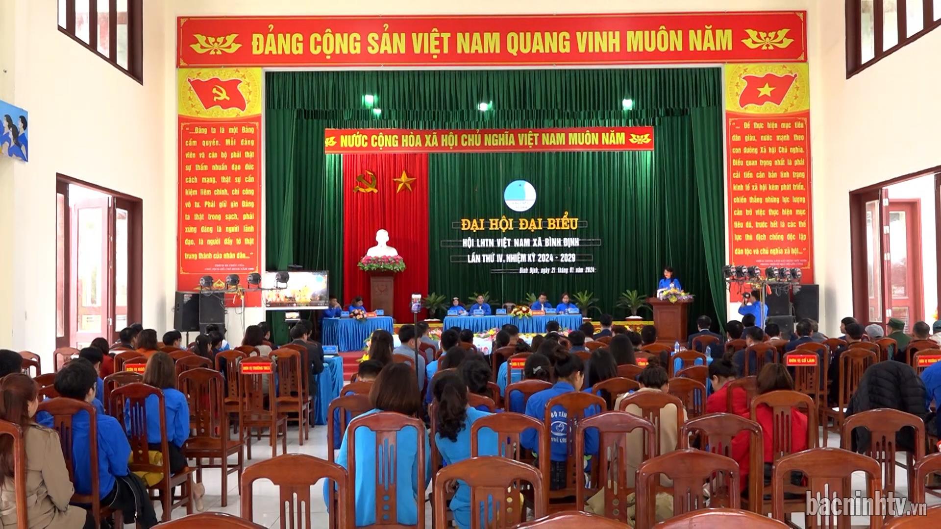 Lương Tài đại hội điểm Hội Liên hiệp Thanh niên xã Bình Định,  nhiệm kỳ 2024 -2029