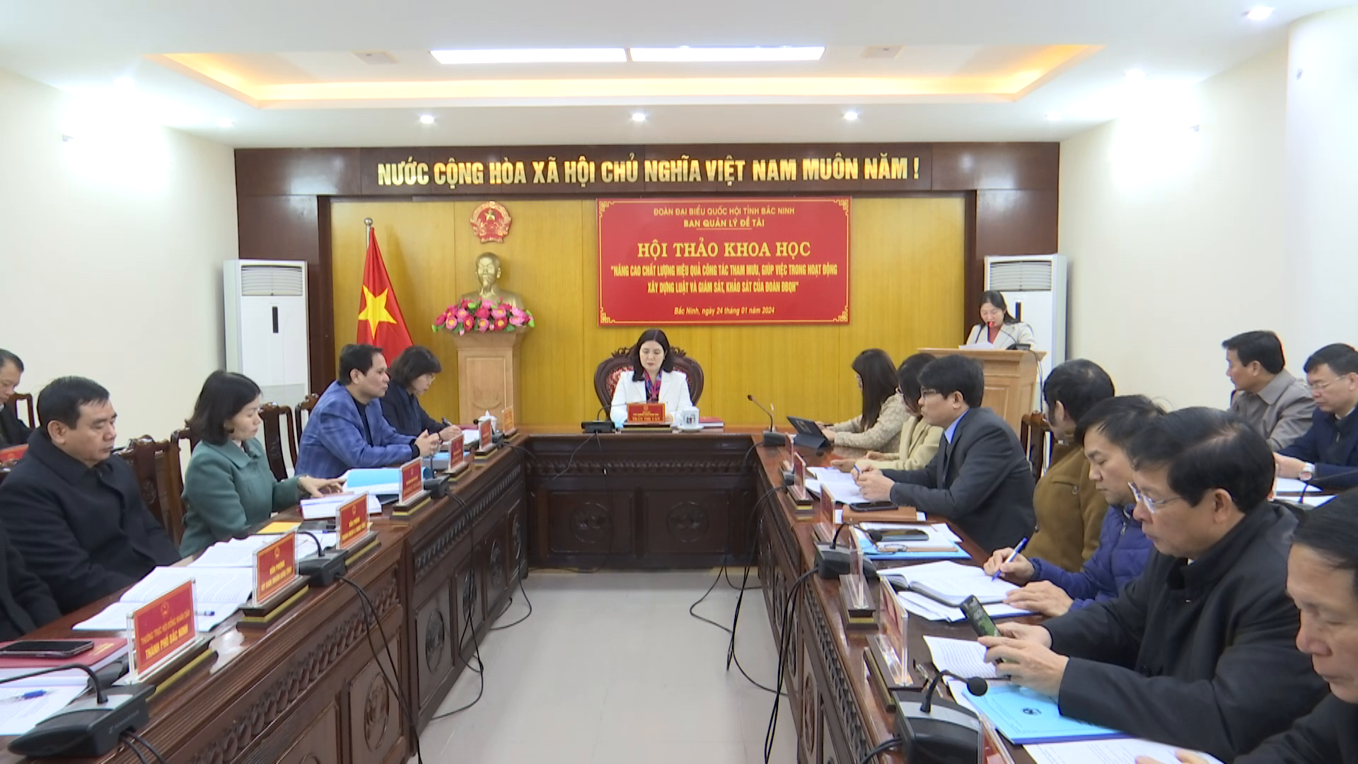 Hội thảo: Nâng cao chất lượng, hiệu quả công tác tham mưu, giúp việc trong hoạt động xây dựng Luật và giám sát, khảo sát của Đoàn ĐBQH