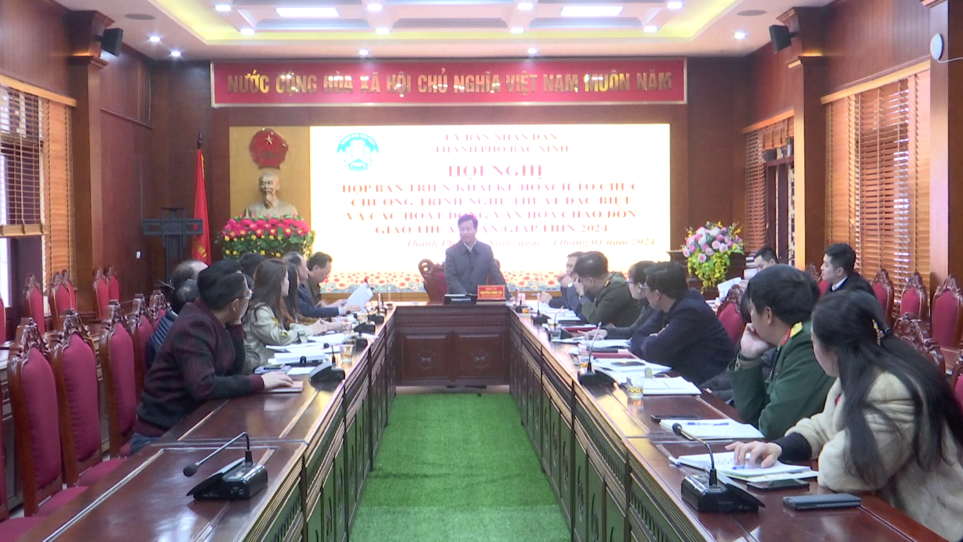 Triển khai Kế hoạch tổ chức Chương trình nghệ thuật, hoạt động văn hoá đón giao thừa xuân Giáp Thìn 2024