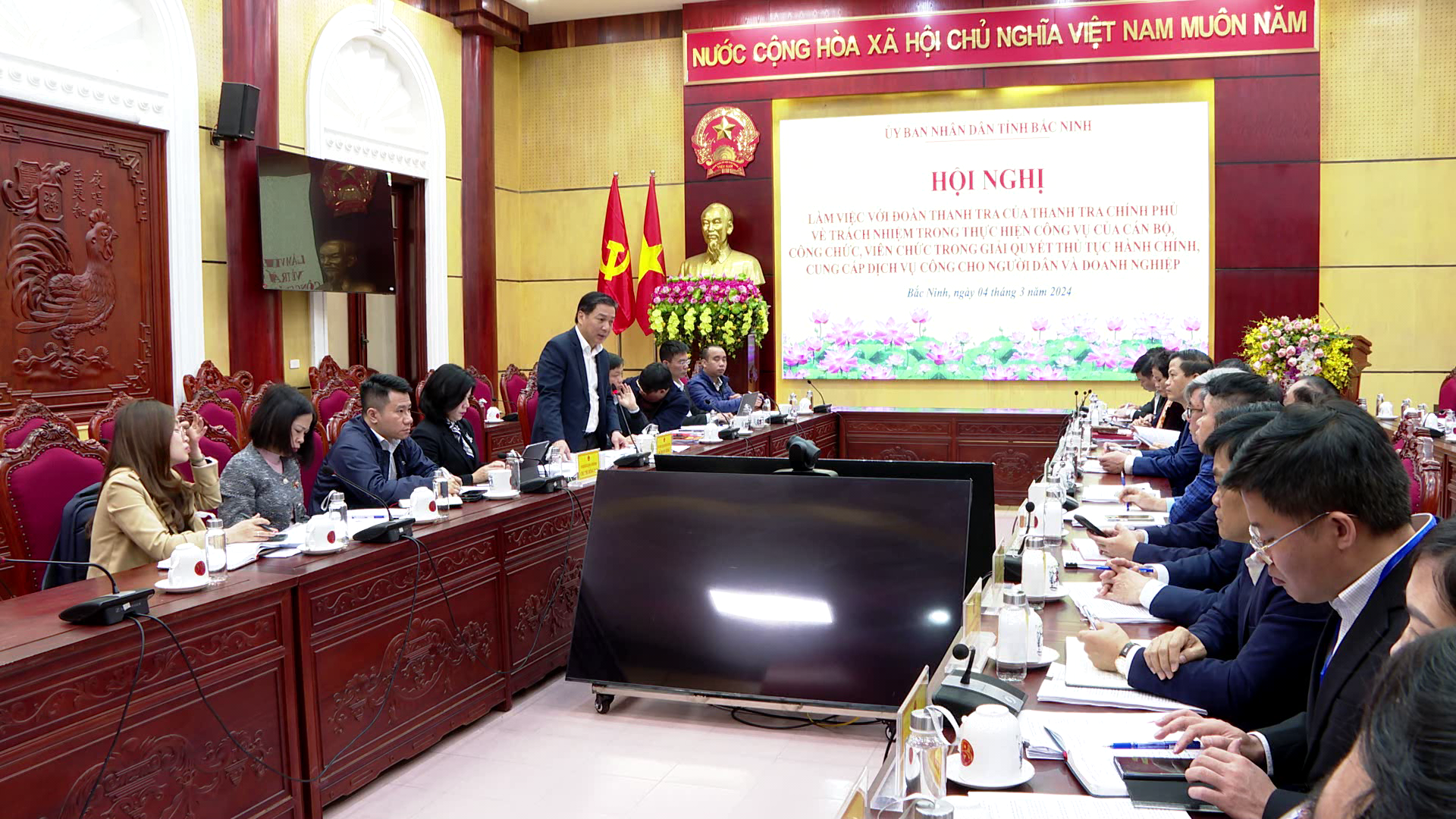 Đoàn Thanh tra của Thanh tra Chính phủ làm việc tại Bắc Ninh