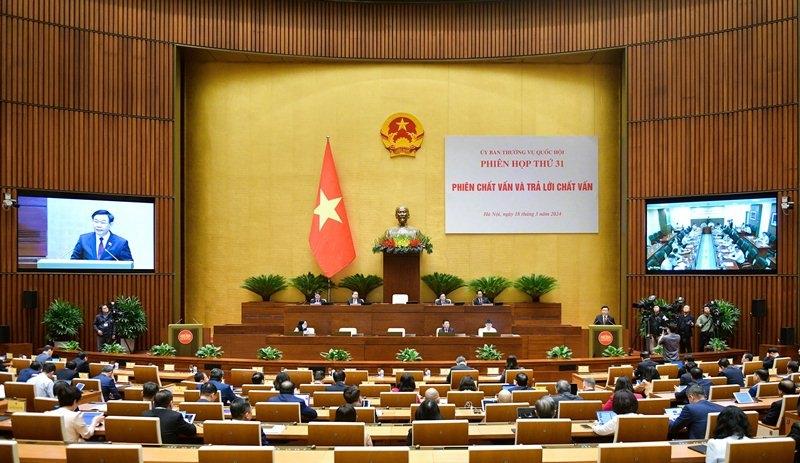 Khai mạc phiên chất vấn và trả lời chất vấn của Ủy ban Thường vụ Quốc hội