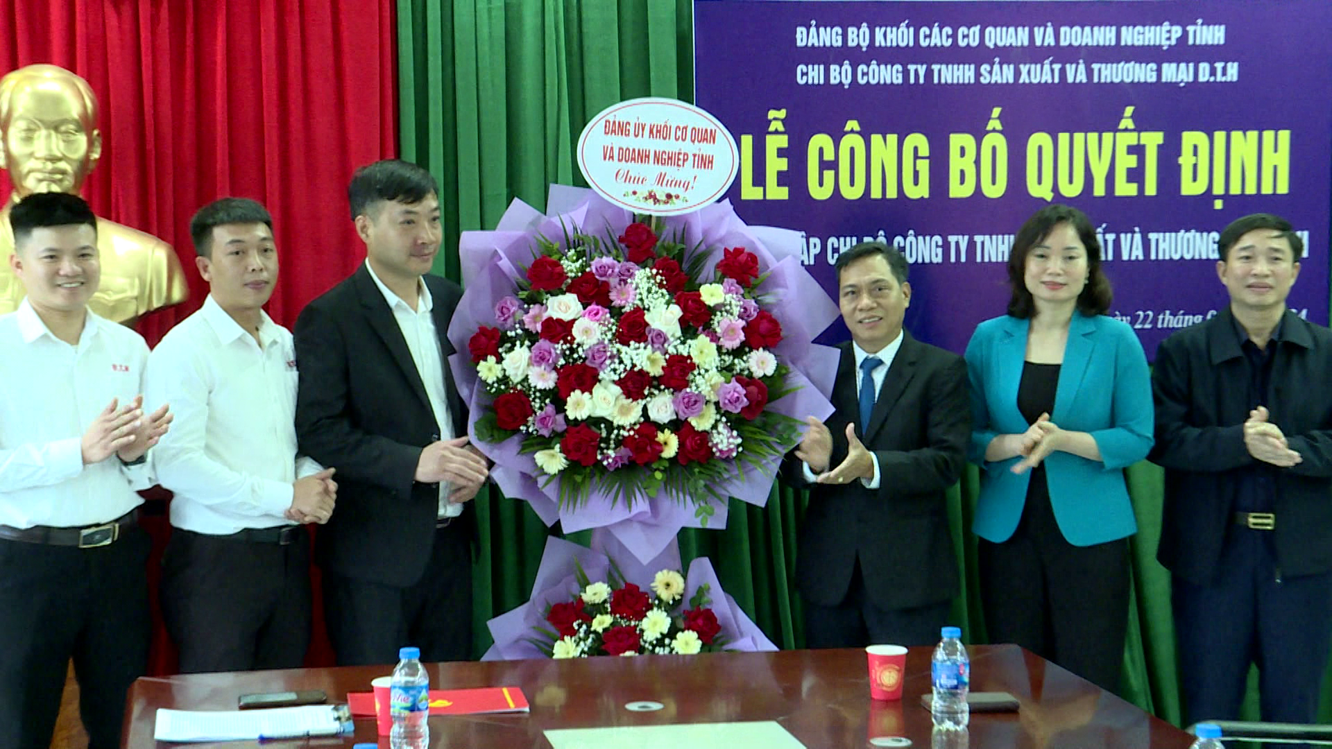 Thành lập Chi bộ Công ty TNHH Sản xuất và Thương mại D.T.H