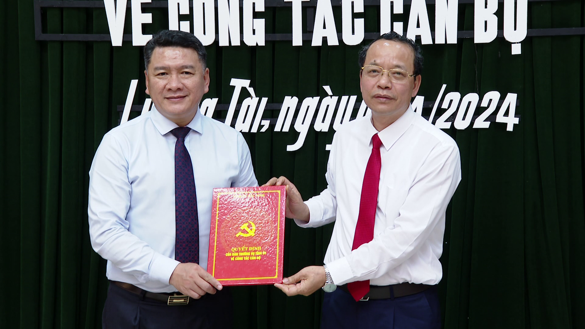 Công bố Quyết định bổ nhiệm Bí thư Huyện ủy Lương Tài 